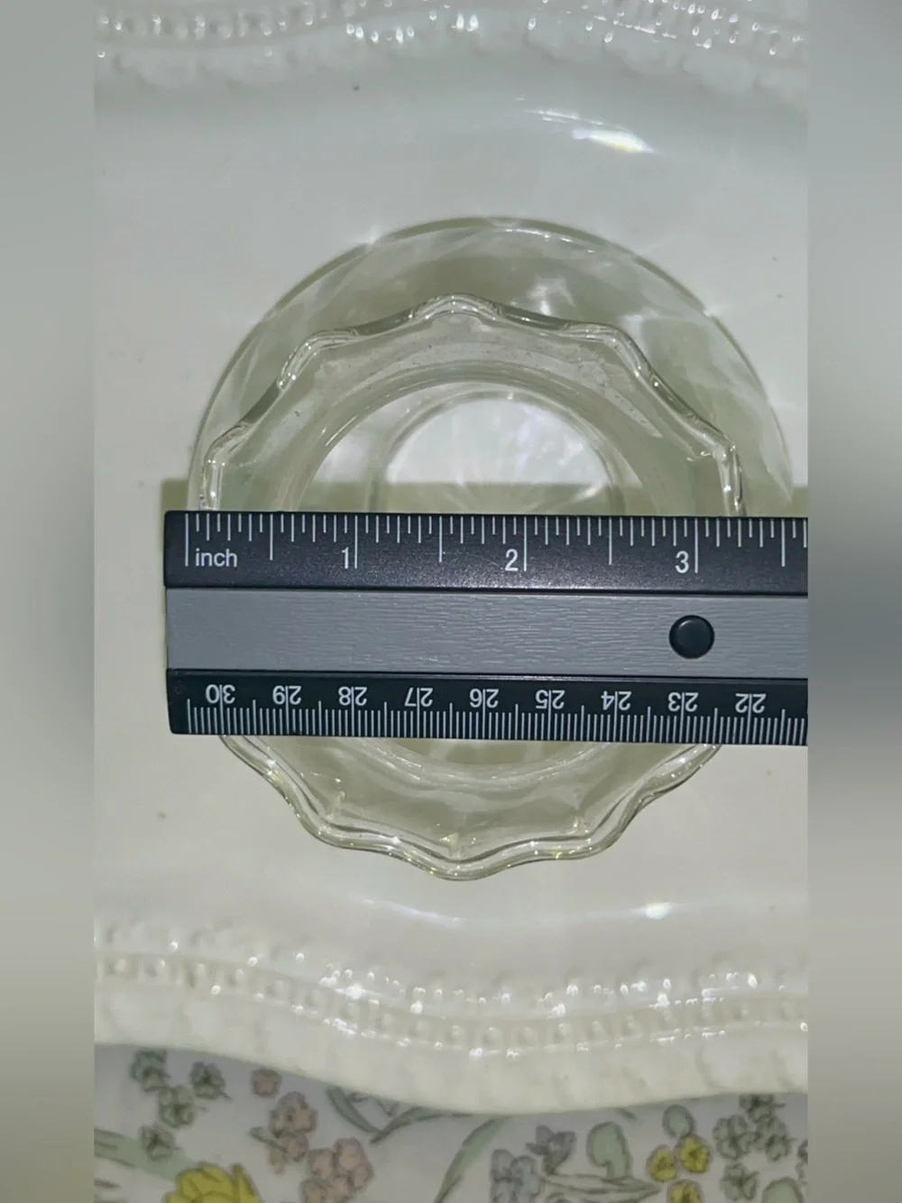 Princess House Heritage Crystal candle hurricane replacement globe
